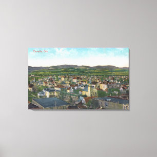 Luftaufnahme des CityCorvallis ODER Leinwanddruck