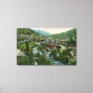 Luftaufnahme des CityDunsmuir, CA Leinwanddruck