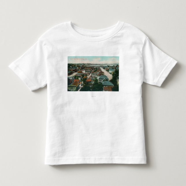 Luftaufnahme des CityVallejo, CA Kleinkind T-shirt (Vorderseite)