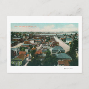 Luftaufnahme des CityVallejo, CA Postkarte