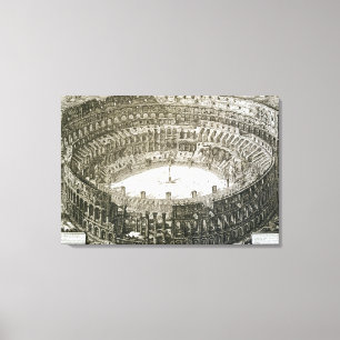 Luftaufnahme des Colosseum in Rom von 'Ansichten O Leinwanddruck