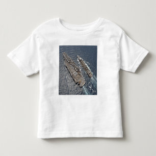 Luftaufnahme des Flugzeugträgers USS Ronald Reag Kleinkind T-shirt