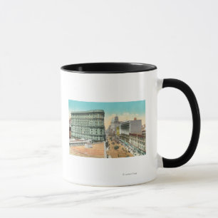 Luftaufnahme des Flut-Gebäude Tasse