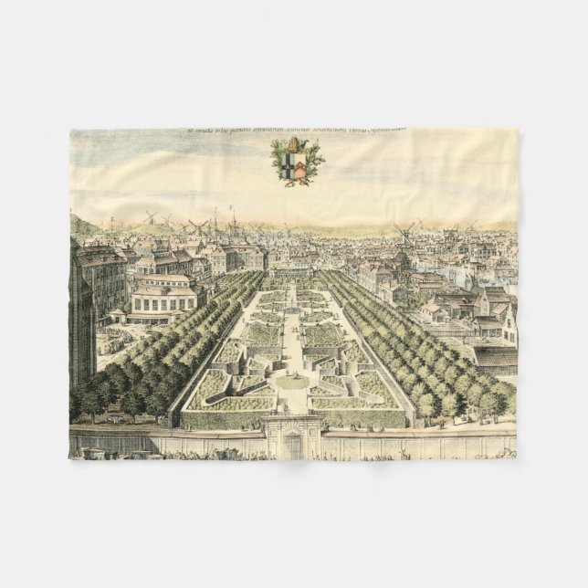 Luftaufnahme des Formal Garden von Eric Dahlbergh Fleecedecke (Vorderseite (Horizontal))