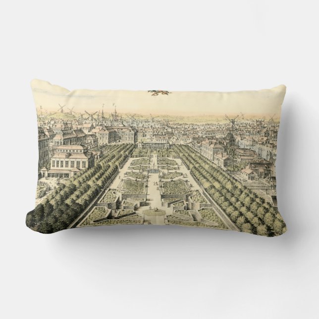 Luftaufnahme des Formal Garden von Eric Dahlbergh Lendenkissen (Vorderseite)
