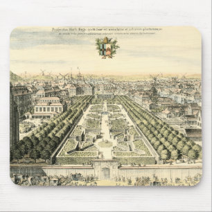 Luftaufnahme des Formal Garden von Eric Dahlbergh Mousepad