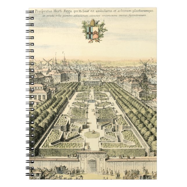 Luftaufnahme des Formal Garden von Eric Dahlbergh Notizblock (Vorderseite)