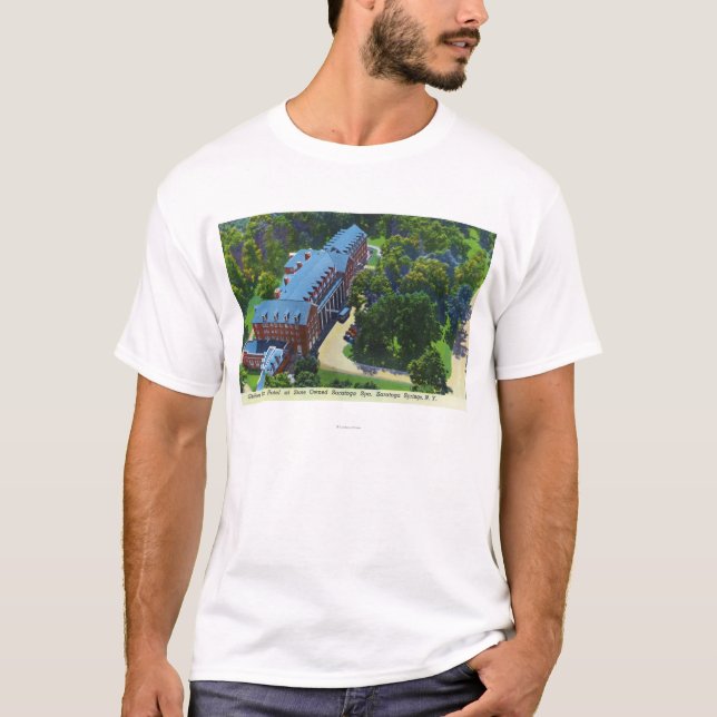 Luftaufnahme des Gideon Putnam Hotels, T-Shirt (Vorderseite)