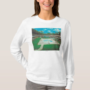 Luftaufnahme des goldenen T-Shirt