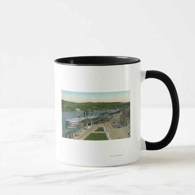 Luftaufnahme des Hudson Navigation Dock Tasse (Rechts)