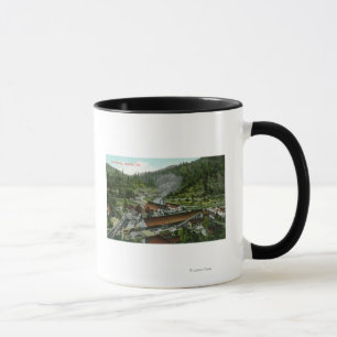 Luftaufnahme des Kastens FactoryLamoine, CA Tasse