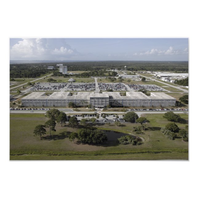 Luftaufnahme des Kennedy Space Center Fotodruck (Vorne)