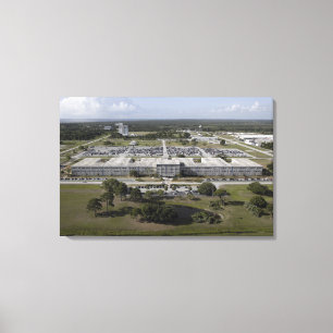 Luftaufnahme des Kennedy Space Center Leinwanddruck