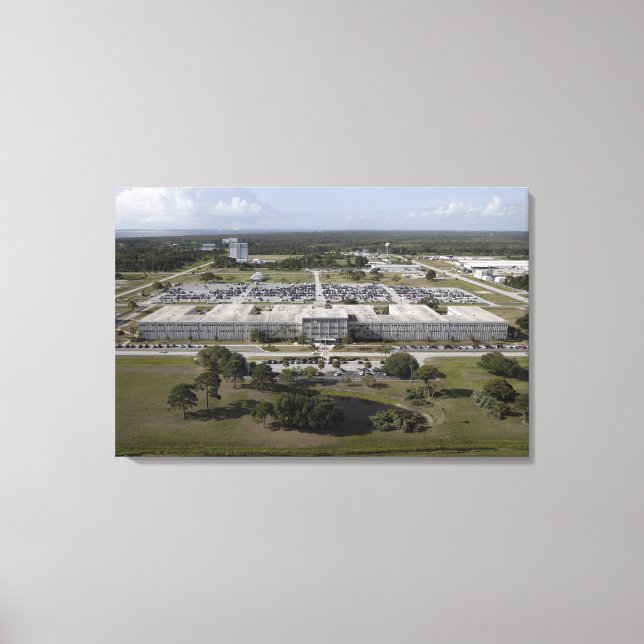 Luftaufnahme des Kennedy Space Center Leinwanddruck (Vorderseite)