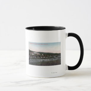Luftaufnahme des Knowles Granit-Steinbruchs Tasse