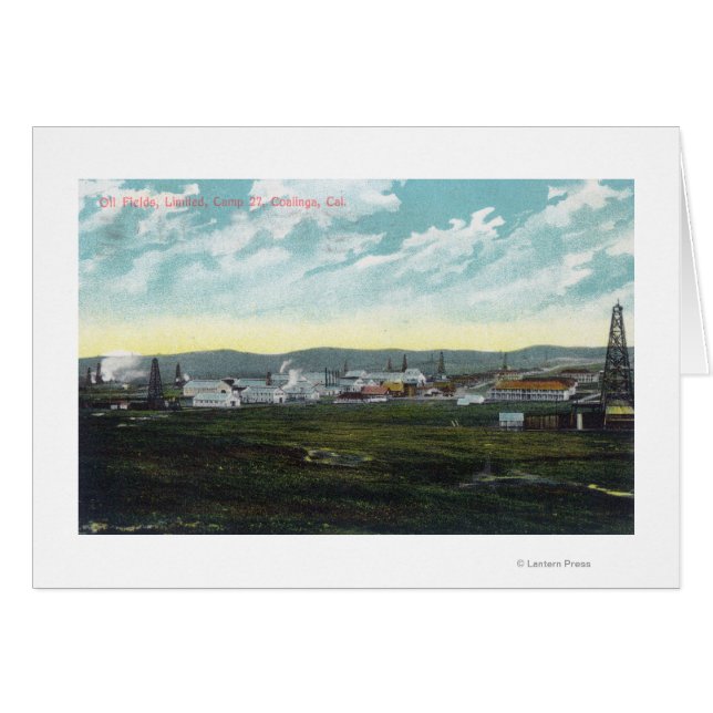 Luftaufnahme des Lager 27 Oil FieldsCoalinga, CA (Vorderseite (Horizontal))