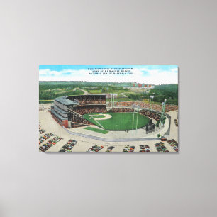 Luftaufnahme des neuen Milwaukee County Stadium Leinwanddruck