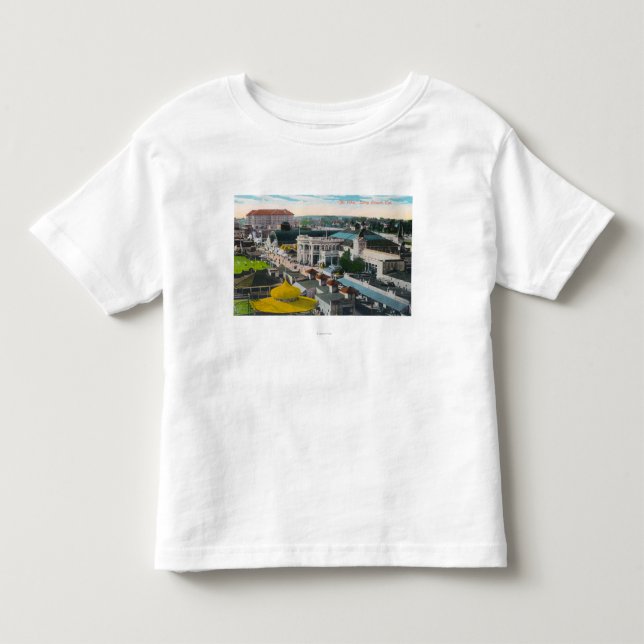 Luftaufnahme des PikeLong Strandes, CA Kleinkind T-shirt (Vorderseite)