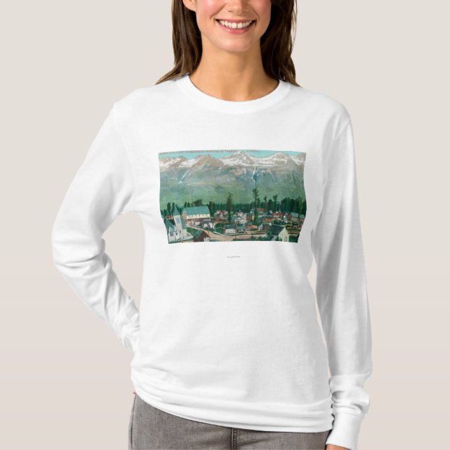 Luftaufnahme des Residentbereichs der Stadt T-Shirt (Vorderseite)