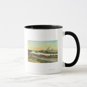Luftaufnahme des San- Pedrohafens Tasse