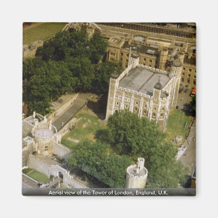 Luftaufnahme des Tower von London, England, Magnet