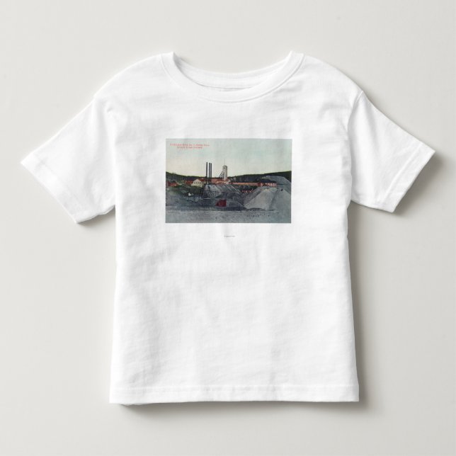 Luftaufnahme des Vindicator-Bergwerkes nein Kleinkind T-shirt (Vorderseite)