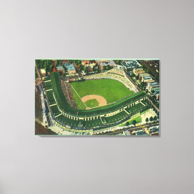 Luftaufnahme des Wrigley Field # 2Chicago, IL Leinwanddruck (Vorderseite)