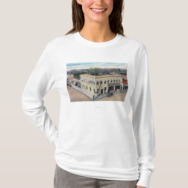 Luftaufnahme einer Hanford Straßenecke T-Shirt (Vorderseite)