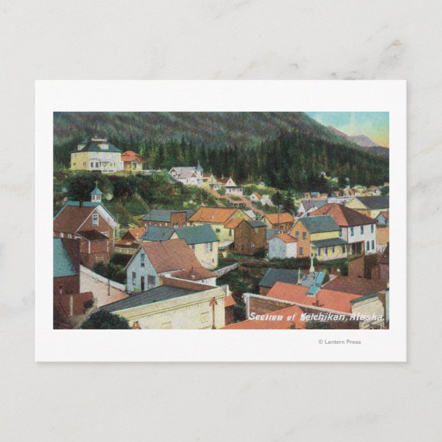 Luftaufnahme eines Stadtteils Postkarte (Vorderseite)