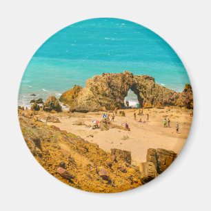 Luftaufnahme Pedra Furada Jericoacoara Brasilien Magnet