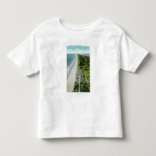 Luftaufnahme vom strandnahen kleinkind t-shirt (Vorderseite)