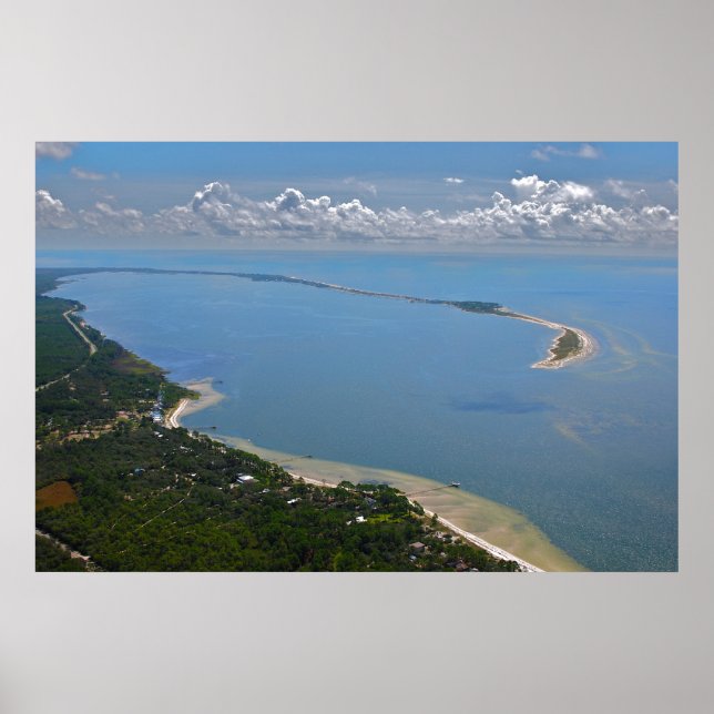 Luftaufnahme von Alligator Point, Florida Poster (Vorne)