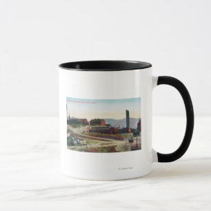 Luftaufnahme von Anaconda u. von Neversweat Tasse