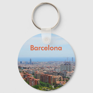 Luftaufnahme von Barcelona, Spanien Schlüsselanhänger
