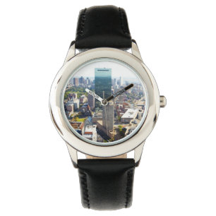 Luftaufnahme von Boston 2 Armbanduhr