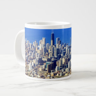 Luftaufnahme von Chicago im Stadtzentrum gelegen Jumbo-Tasse