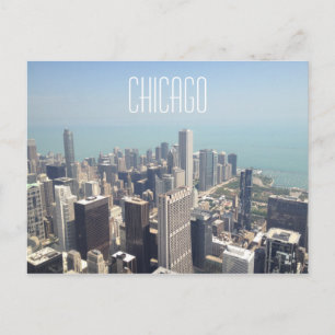 Luftaufnahme von Chicago Postkarte