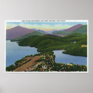 Luftaufnahme von den Seen friedvoll und von Poster