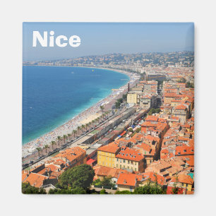 Luftaufnahme von französischem Riviera in Nizza, Magnet