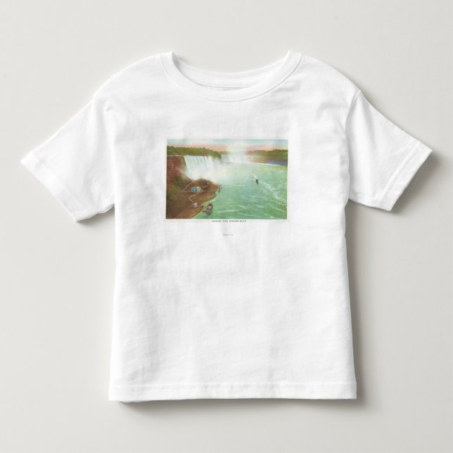 Luftaufnahme von gesamtem Niagara Falls Kleinkind T-shirt (Vorderseite)