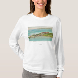 Luftaufnahme von Hotel del Coronado T-Shirt