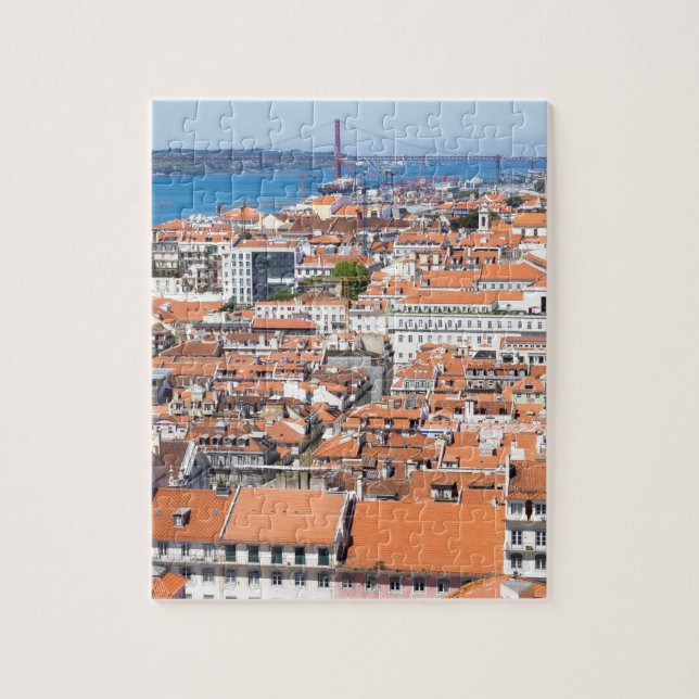 Luftaufnahme von Lissabon, Portugal (Vertikal)