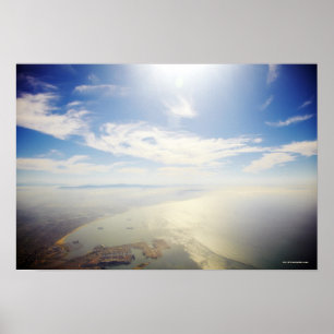 Luftaufnahme von Long Beach, Kalifornien Poster