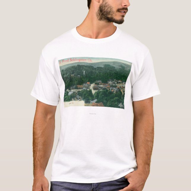 Luftaufnahme von MühleValleyMill Tal, CA T-Shirt (Vorderseite)