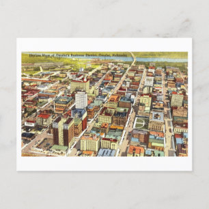 Luftaufnahme von Omaha, Nebraska, Vintag Postkarte