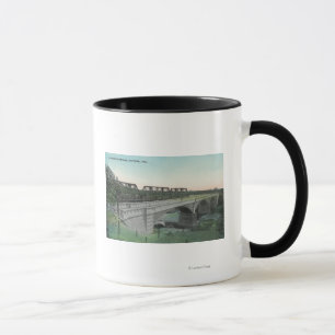 Luftaufnahme von Putah Nebenfluss BridgeWinters, Tasse
