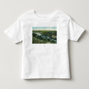 Luftaufnahme von Rondout Nebenfluss und von Wilbur Kleinkind T-shirt