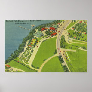 Luftaufnahme von Roseland Park Poster