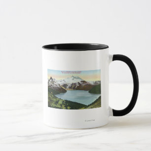 Luftaufnahme von See Garibaldi und von Berg Tasse