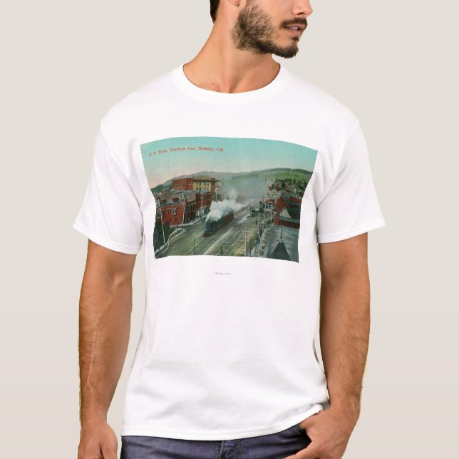 Luftaufnahme von Shattuck Allee SP-Zug T-Shirt (Vorderseite)
